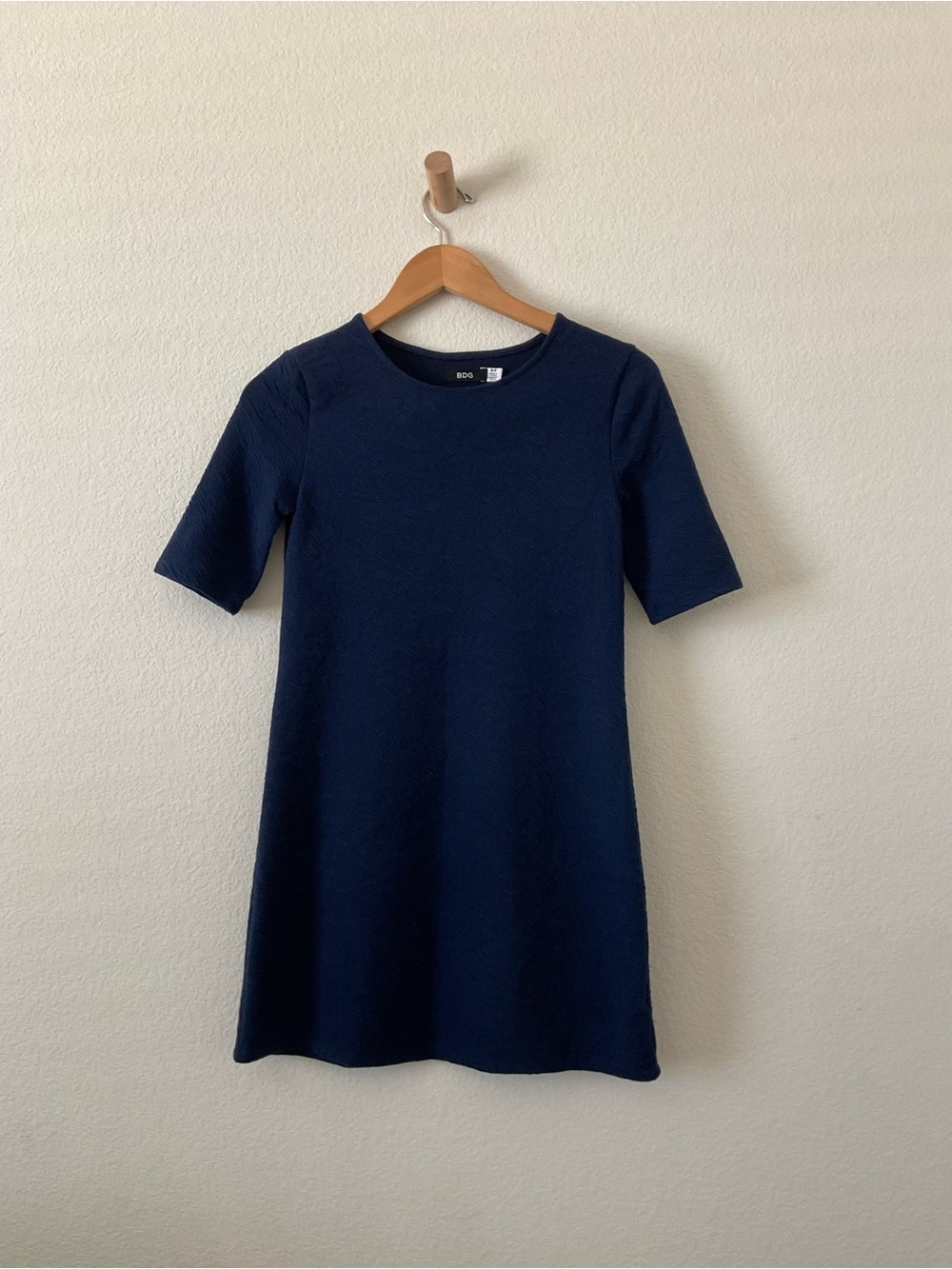 BDG women’s Navy Short-Sleeve Knit Dress